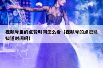视频号里的点赞时间怎么看（视频号的点赞能知道时间吗）