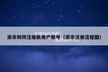 派币如何注册新用户账号（派币注册流程图）