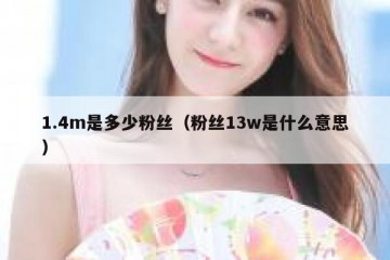 1.4m是多少粉丝（粉丝13w是什么意思）