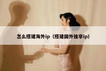 怎么搭建海外ip（搭建国外独享ip）