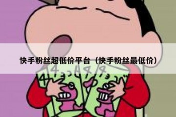 快手粉丝超低价平台（快手粉丝最低价）
