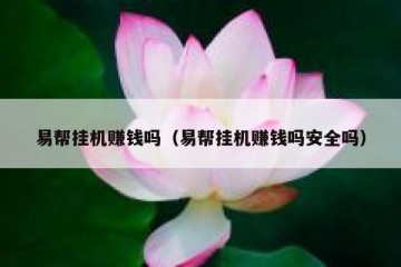 易帮挂机赚钱吗（易帮挂机赚钱吗安全吗）