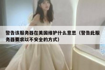 警告该服务器在美国维护什么意思（警告此服务器要求以不安全的方式）