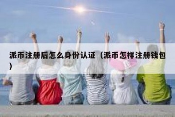 派币注册后怎么身份认证（派币怎样注册钱包）