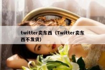 twitter卖东西（Twitter卖东西不发货）