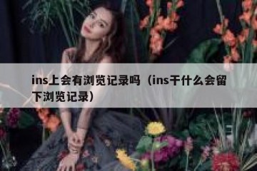ins上会有浏览记录吗（ins干什么会留下浏览记录）