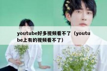 youtube好多视频看不了（youtube上有的视频看不了）