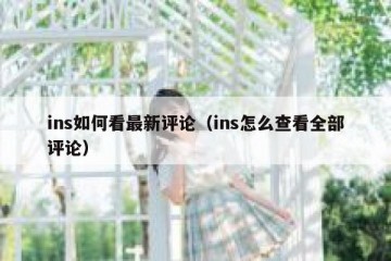 ins如何看最新评论（ins怎么查看全部评论）