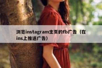浏览instagram主页的fb广告（在ins上推送广告）