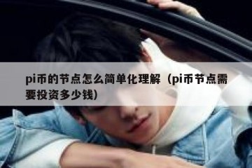 pi币的节点怎么简单化理解（pi币节点需要投资多少钱）