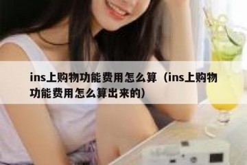 ins上购物功能费用怎么算（ins上购物功能费用怎么算出来的）