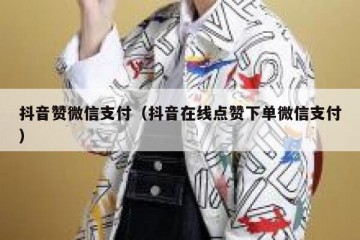 抖音赞微信支付（抖音在线点赞下单微信支付）