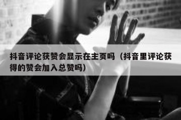 抖音评论获赞会显示在主页吗（抖音里评论获得的赞会加入总赞吗）