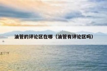 油管的评论区在哪（油管有评论区吗）