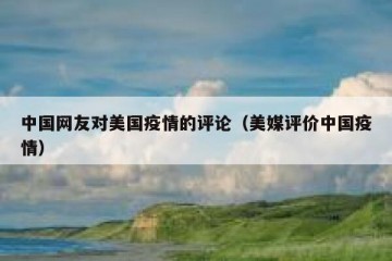 中国网友对美国疫情的评论（美媒评价中国疫情）