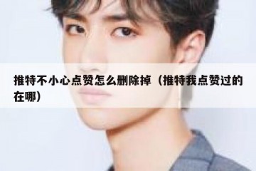 推特不小心点赞怎么删除掉（推特我点赞过的在哪）