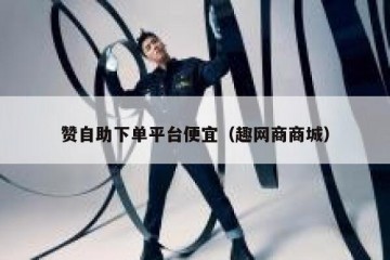 赞自助下单平台便宜（趣网商商城）
