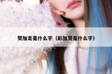 赞加走是什么字（髟加赞是什么字）