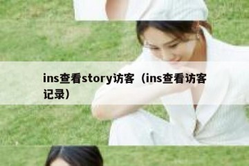 ins查看story访客（ins查看访客记录）