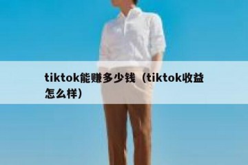 tiktok能赚多少钱（tiktok收益怎么样）