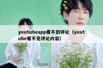 youtubeapp看不到评论（youtube看不见评论内容）