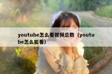 youtube怎么看视频总数（youtube怎么能看）