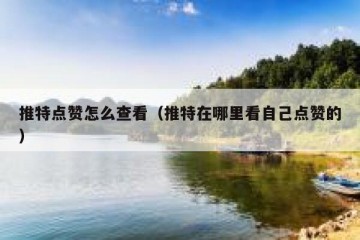 推特点赞怎么查看（推特在哪里看自己点赞的）