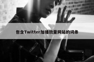 包含Twitter加播放量网站的词条