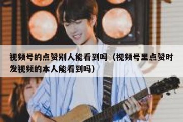 视频号的点赞别人能看到吗（视频号里点赞时发视频的本人能看到吗）