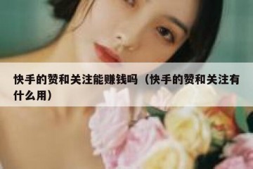 快手的赞和关注能赚钱吗（快手的赞和关注有什么用）