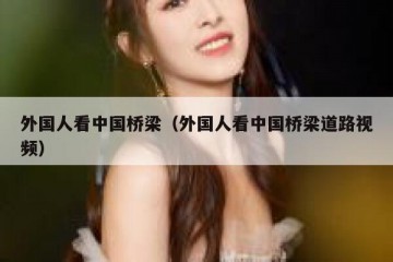 外国人看中国桥梁（外国人看中国桥梁道路视频）