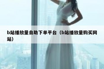 b站播放量自助下单平台（b站播放量购买网站）