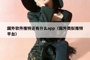 国外软件推特还有什么app（国外类似推特平台）