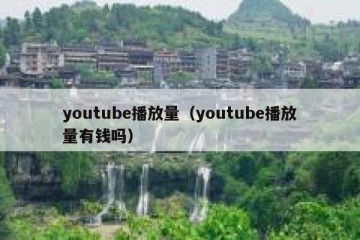 youtube播放量（youtube播放量有钱吗）