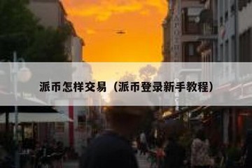 派币怎样交易（派币登录新手教程）