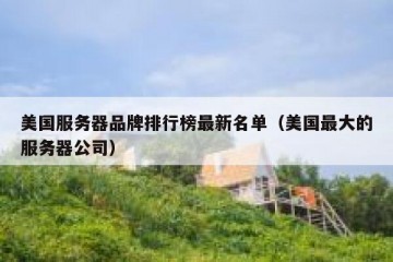 美国服务器品牌排行榜最新名单（美国最大的服务器公司）