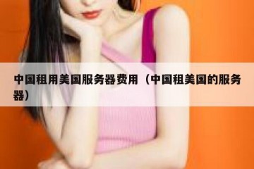 中国租用美国服务器费用（中国租美国的服务器）