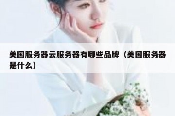美国服务器云服务器有哪些品牌（美国服务器是什么）