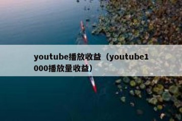 youtube播放收益（youtube1000播放量收益）