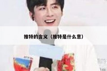 推特的含义（推特是什么意）