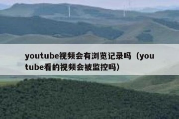 youtube视频会有浏览记录吗（youtube看的视频会被监控吗）