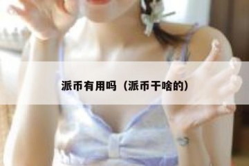 派币有用吗（派币干啥的）