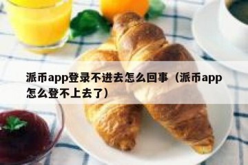 派币app登录不进去怎么回事（派币app怎么登不上去了）