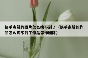 快手点赞的图片怎么找不到了（快手点赞的作品怎么找不到了作品怎样删除）