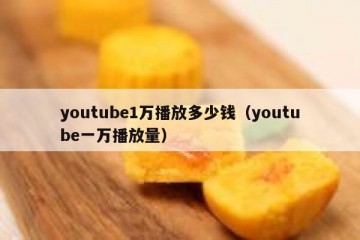 youtube1万播放多少钱（youtube一万播放量）