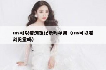 ins可以看浏览记录吗苹果（ins可以看浏览量吗）