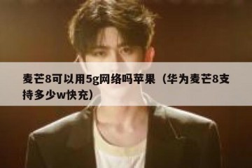麦芒8可以用5g网络吗苹果（华为麦芒8支持多少w快充）