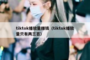 tiktok播放量赚钱（tiktok播放量只有两三百）