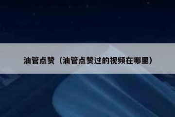 油管点赞（油管点赞过的视频在哪里）