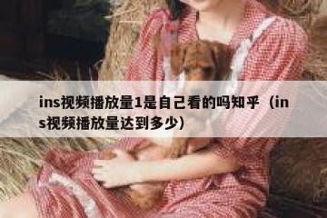 ins视频播放量1是自己看的吗知乎（ins视频播放量达到多少）